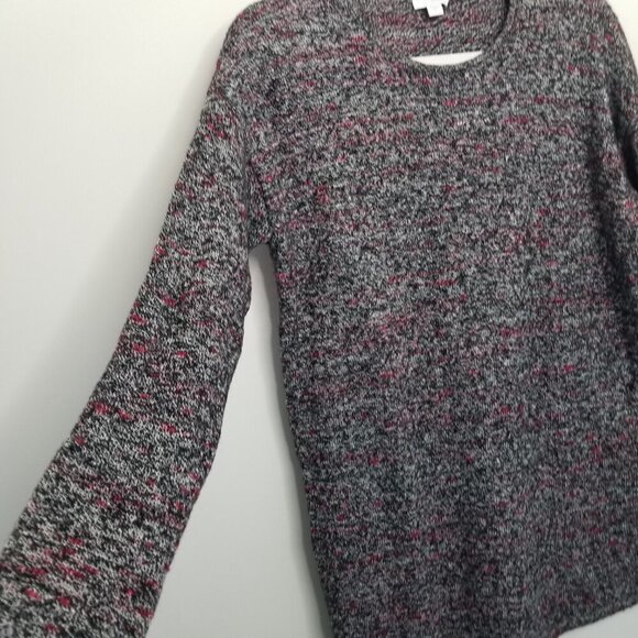 Pure J Jill Small Cashmere Wool Blend Knit Marbled Tunic Sweater Chunky Textured - Picture 7 of 15